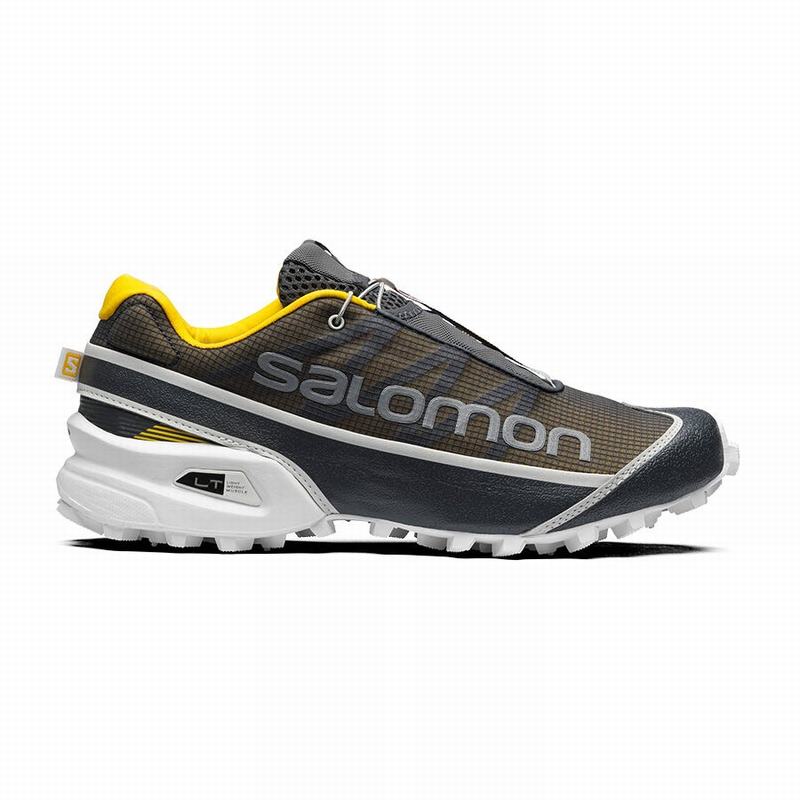 Salomon STREETCROSS Zapatillas Trail Running Hombre - Azules Oscuro / Amarillo - Colombia (32701-XFM